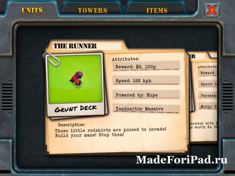 Игра Fieldrunners 2 для iPad