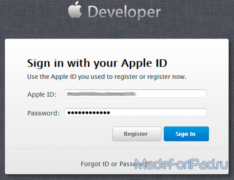 Регистрация Аккаунта разработчика на iOS