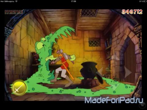 Игра Dragon's Lair для iPad