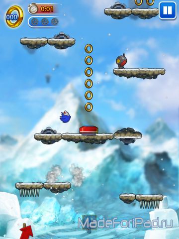 Игра Sonic Jump для iPad