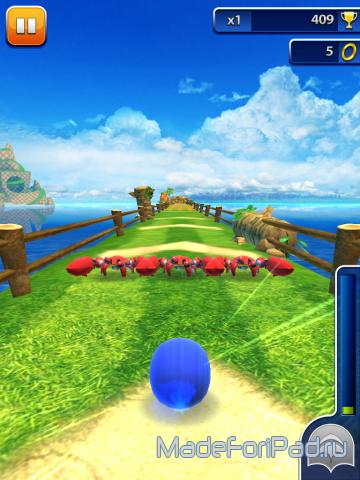 Игра Sonic Dash для iPad