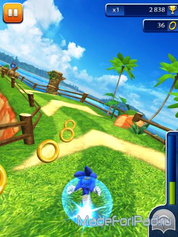 Игра Sonic Dash для iPad