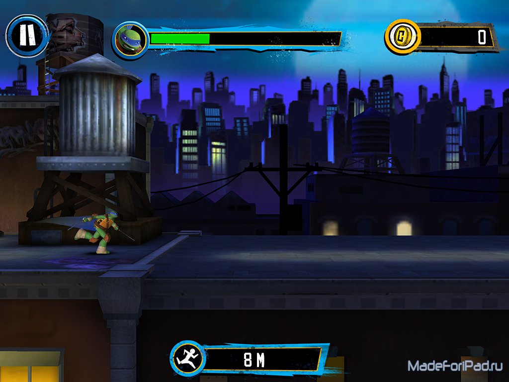 Игра Teenage Mutant Ninja Turtles: Rooftop Run для iPad | Все для iPad