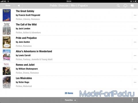 Приложение Marvin for iOS для iPad