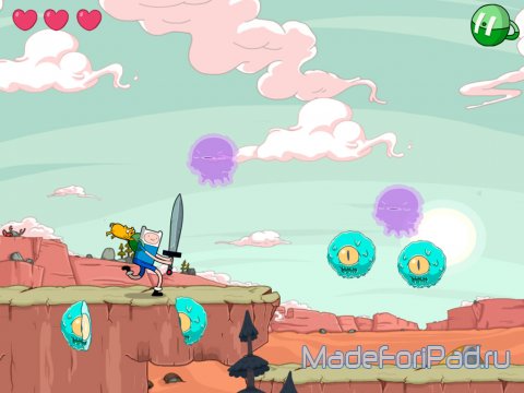 Rock Bandits - Adventure Time - оригинальный платформер для iPad