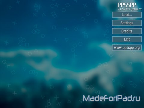 PPSSPP - эмулятор приставки PSP для iPad