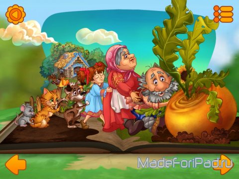 Интерактивная сказка Репка: Чудо-Книжка для iPad