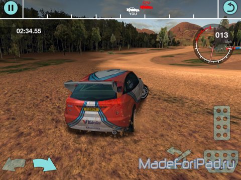 Игра Colin McRae Rally для iPad. Будь аккуратен на поворотах!
