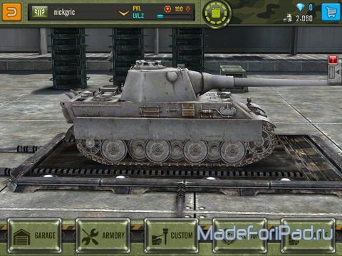 Игра Iron Force. Тот же World of Tanks, только для iPad.