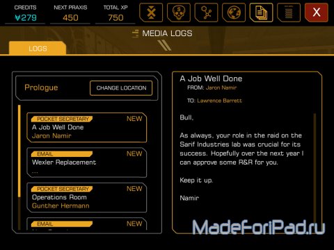 Игра Deus Ex: The Fall для iPad. Отличное сочетание шутера и РПГ