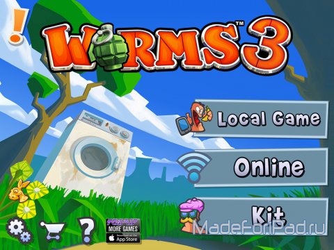 Игра Worms™ 3 для iPad. Червяки снова в деле