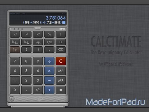 Calctimate - The Revolutionary Calculator. Лучший калькулятор для iOS
