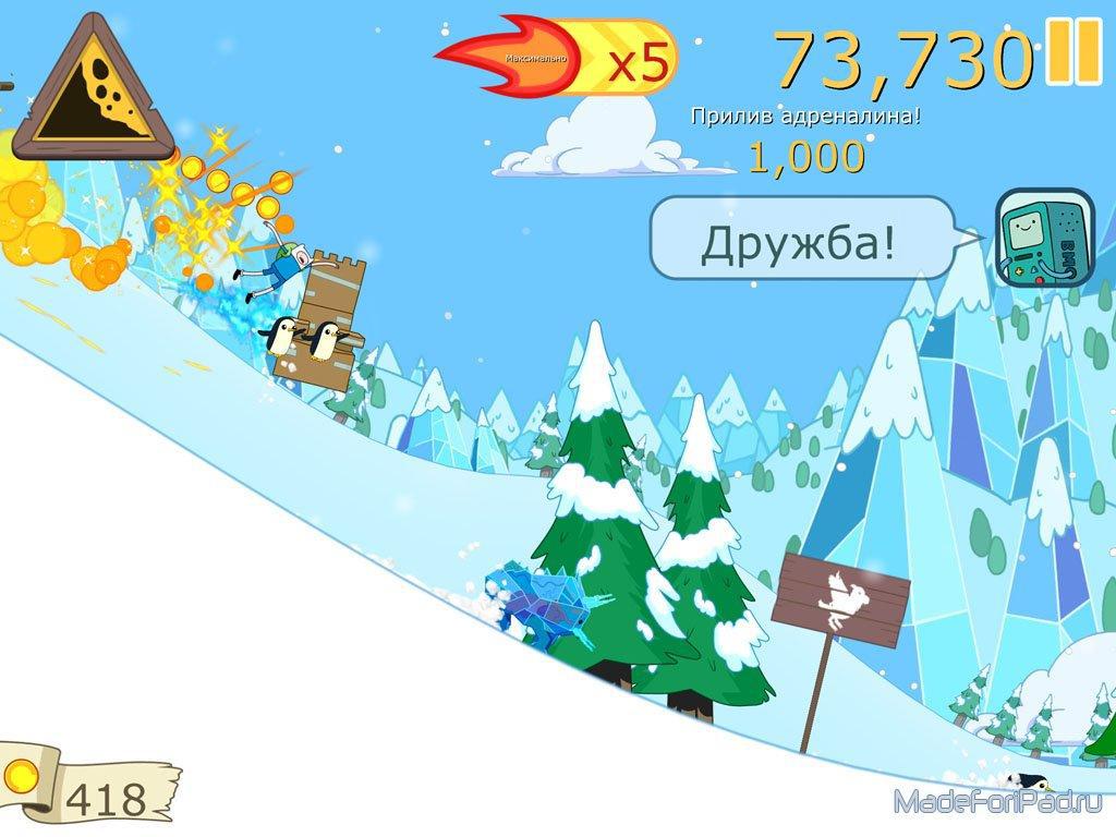 Ski Safari: Adventure Time. Еще одна игра про Финна на iPad | Все для iPad