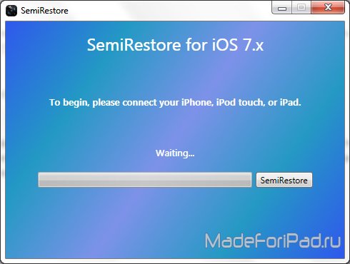 Как восстановить iPad на iOS 5-7.0.6 без потери джейлбрейка
