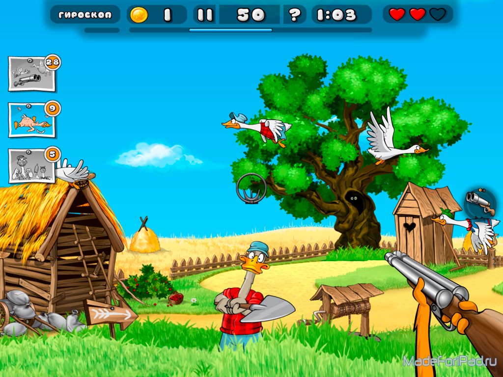 Duck Destroyer на iPad. Помоги лису в охоте на уток | Все для iPad