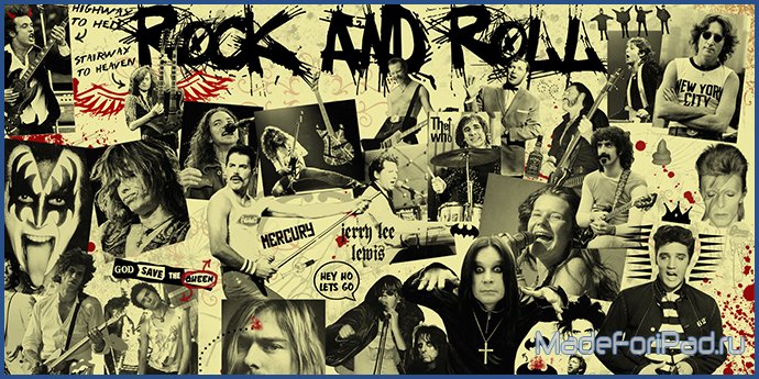 Обои для iPad Выпуск 51 - Всемирный день Рок-н-Ролла (Rock-n-roll Day)