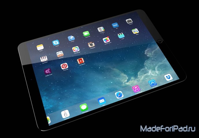 Правдоподобный концепт 11,8-дюймового планшета iPad Pro