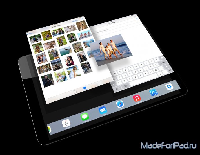 Правдоподобный концепт 11,8-дюймового планшета iPad Pro