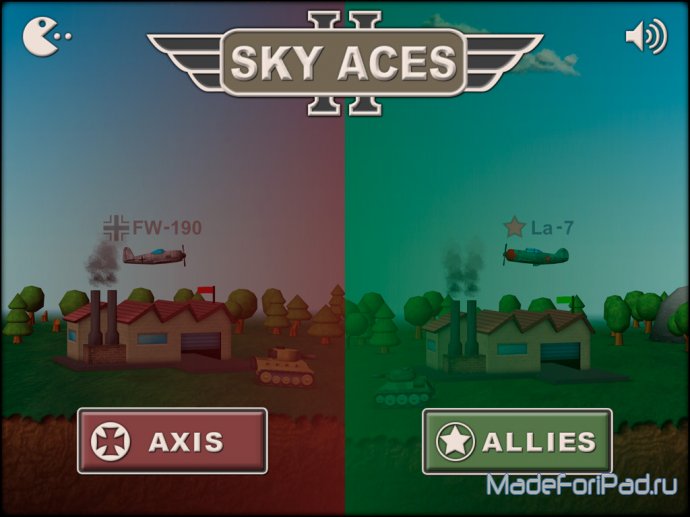 Sky Aces 2. Воздушные бои на iPad