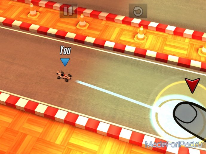 Игра Touch Racing 2 на iPad. Игрушечные гонки с необычным управлением