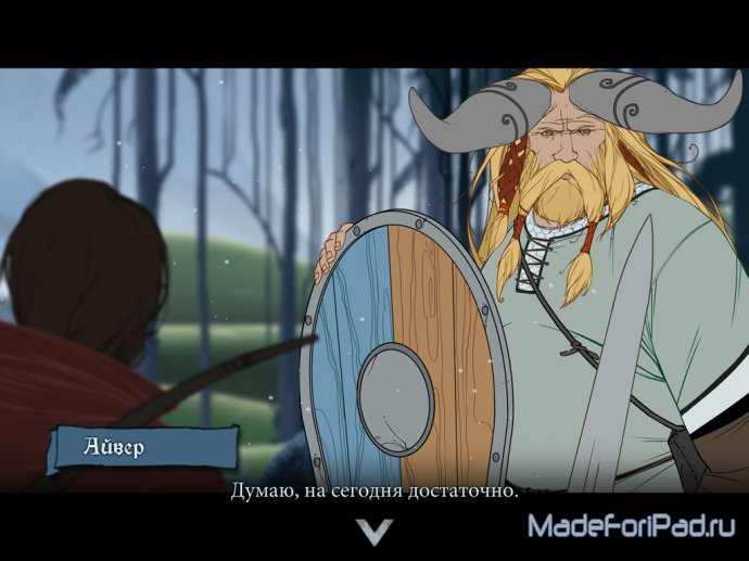 Banner Saga на iPad. Известный тактический квест о викингах