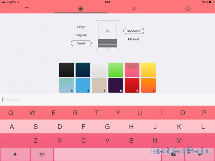 Fleksy Keyboard - Custom Colors, Faster Typing