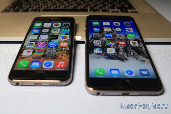 Сравнение iPhone 6 и iPhone 6 Plus - что выбрать