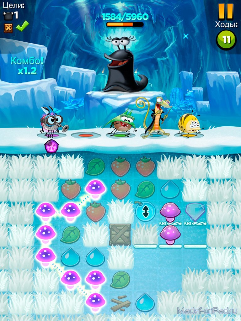 Best Fiends - жучиная головоломка 3 в ряд для iPad | Все для iPad