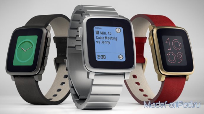 Pebble Time и Pebble Time Steel вместо Apple Watch
