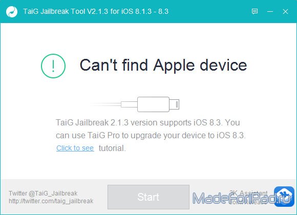 Джейлбрейк (Jailbreak) iOS 8.3 обновился до версии 2.1.3