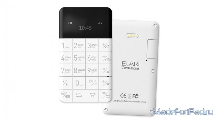 Elari CardPhone – «антисмартфон» в дополнение к iPad