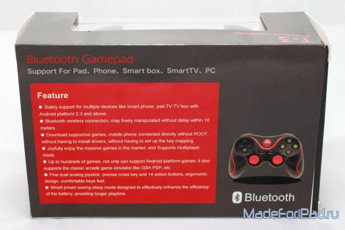 T-3 Bluetooth Gamepad - продвинутый джойстик для iOS, Android и PC