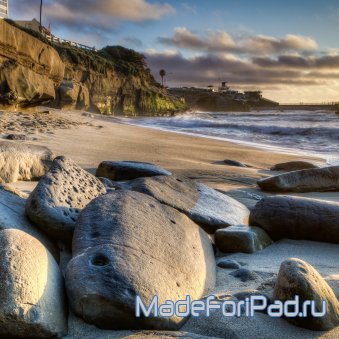 Обои для iPad Выпуск 324. Камни на пляже
